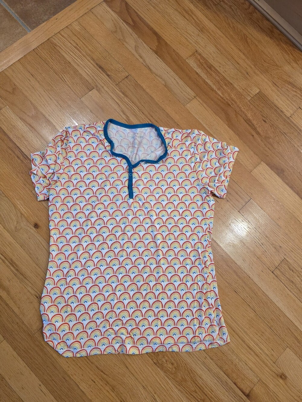 Little Sleepies Primary Rainbows Women's Pajama Top